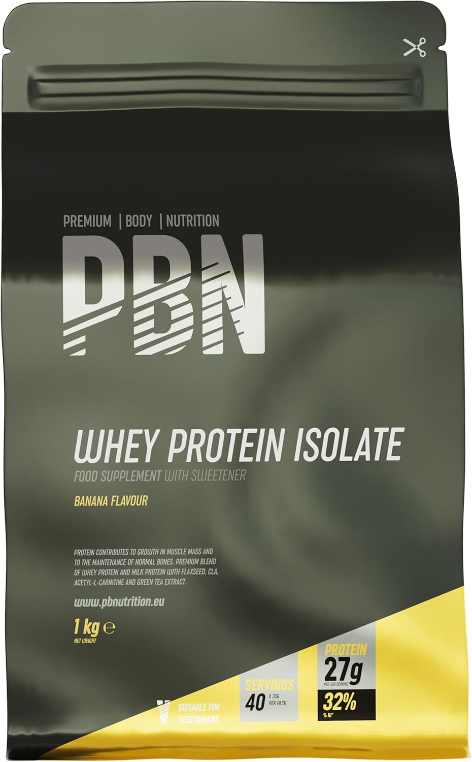 PBN Whey Isolate 1kg Banana