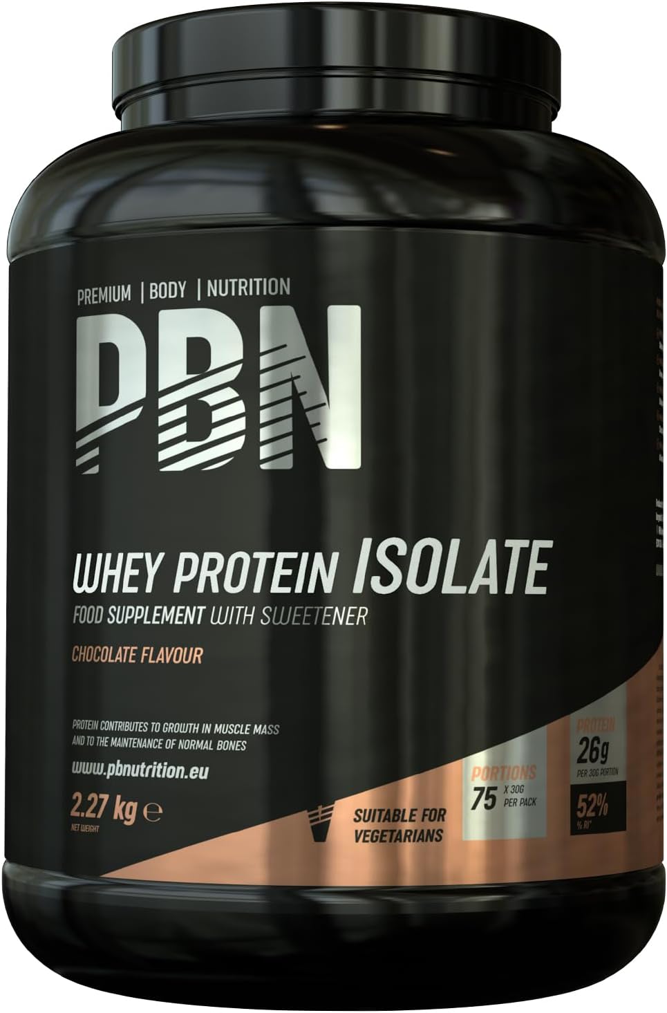 PBN Whey Isolate 2.27kg Chocolate